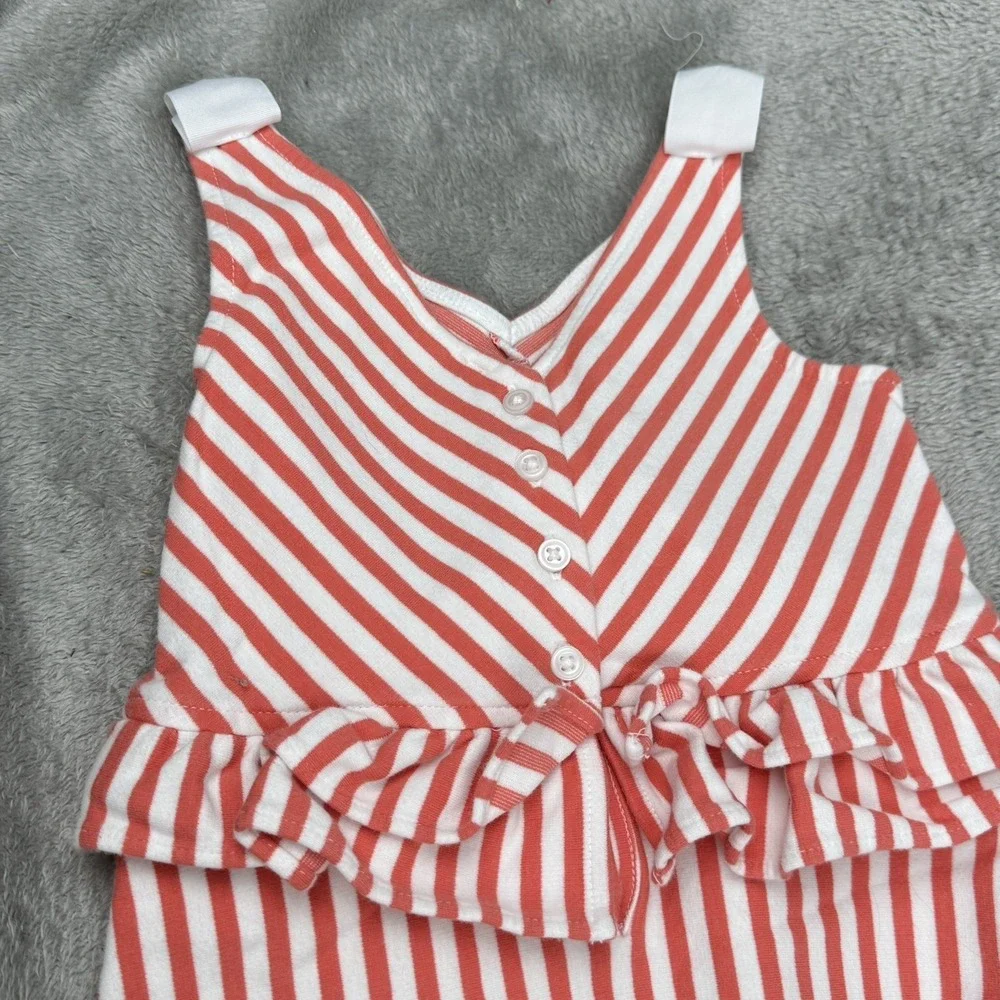 Janie and Jack Lot Size 4T Dress Romper Stripes Nautical Stripes USA Cute Girly‎